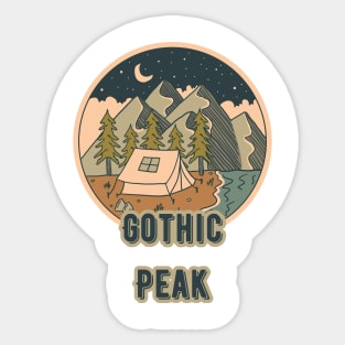 Gothic Peak Sticker